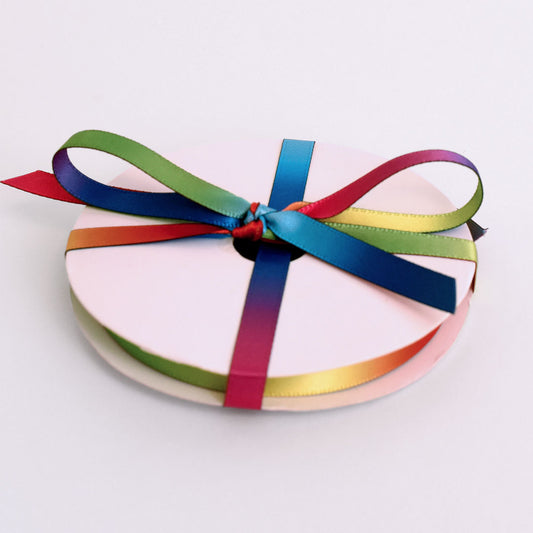 Printer Johnson | Double Satin Ribbon, Rainbow