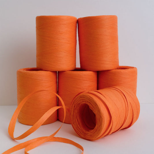 Printer Johnson | Paper Raffia Ribbon, Orange