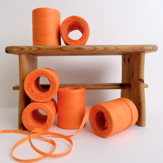 Printer Johnson | Paper Raffia Ribbon, Orange
