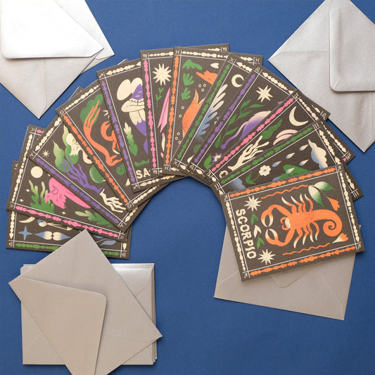 Printer Johnson | Mini Zodiac, Birthday Card Bundle