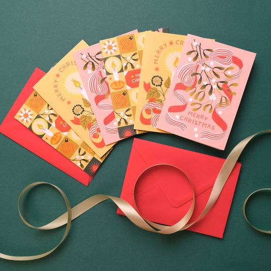 Printer Johnson | Mistletoe & Candlelight, Christmas Card Bundle