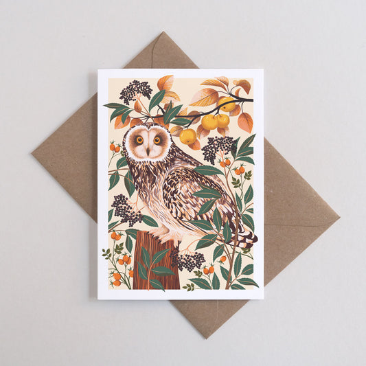 Printer Johnson, Vicki Johnson | Autumn Owl, Greeting Card
