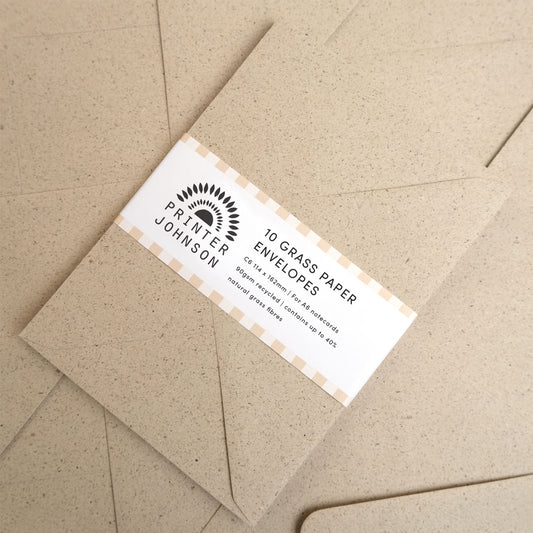 Printer Johnson | Envelope Set, Grass Paper