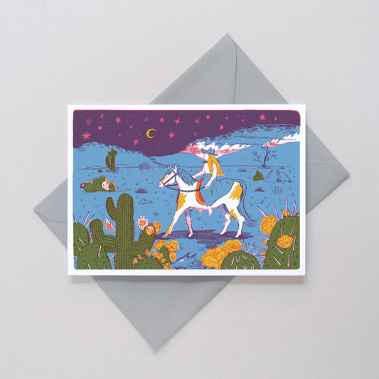 Printer Johnson, Laurel Pettitt | Cowgirl, Greeting Card