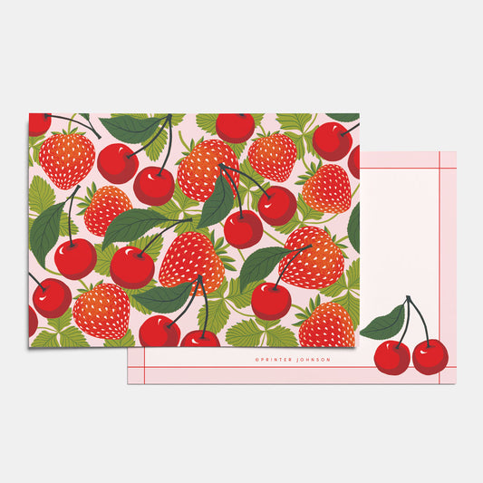 Printer Johnson, Vicki Johnson | Notecard Set, Summer Fruits Printer Johnson | Vicki Johnson