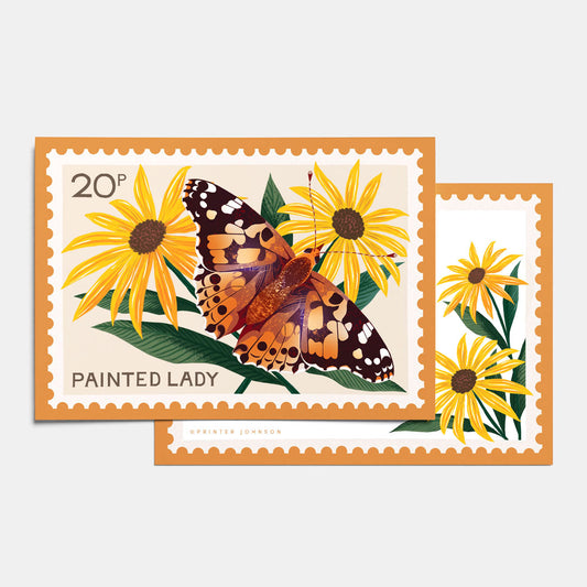Printer Johnson, Vicki Johnson | Notecard Set, Painted Lady Butterfly