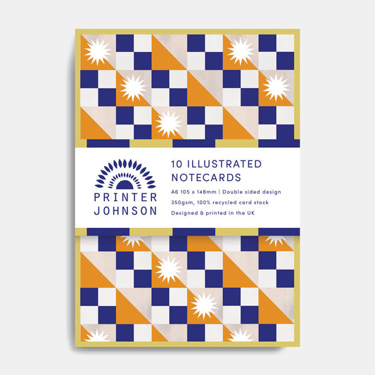 Printer Johnson, Vicki Johnson | Notecard Set, Geometric 1
