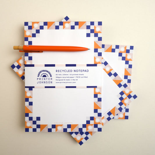Printer Johnson, Vicki Johnson | A5 Notepad, Geometric 1