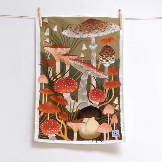 Printer Johnson, Vicki Johnson | Fungi, Tea Towel
