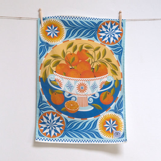 Printer Johnson, Vicki Johnson | Orange Bowl, Tea Towel