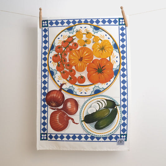 Printer Johnson, Vicki Johnson | Vegetables, Tea Towel