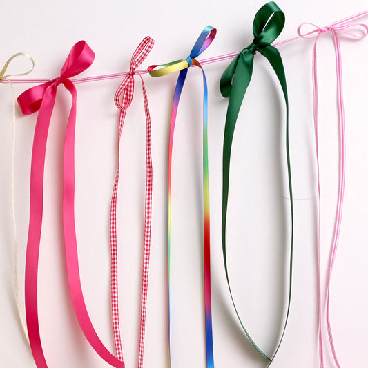 Printer Johnson | Double Satin Ribbon, Rainbow