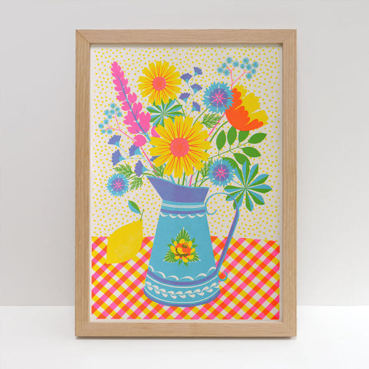 Printer Johnson, Vicki Johnson | Summer Blooms, Risograph Print, A3