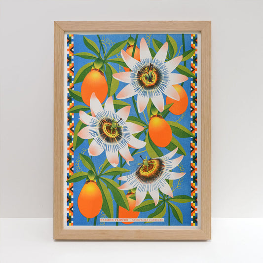 Printer Johnson, Vicki Johnson | Passion Flower, Risograph Print, A3