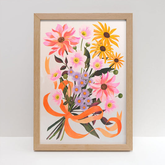 Printer Johnson, Vicki Johnson | Autumn Bouquet, Risograph Print, A3