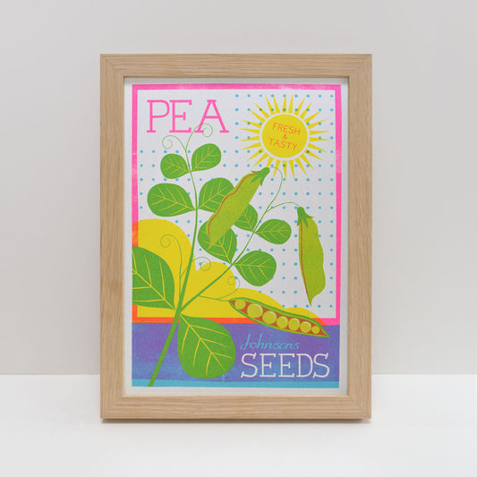 Printer Johnson, Vicki Johnson | Pea Seeds, Risograph Print, A4