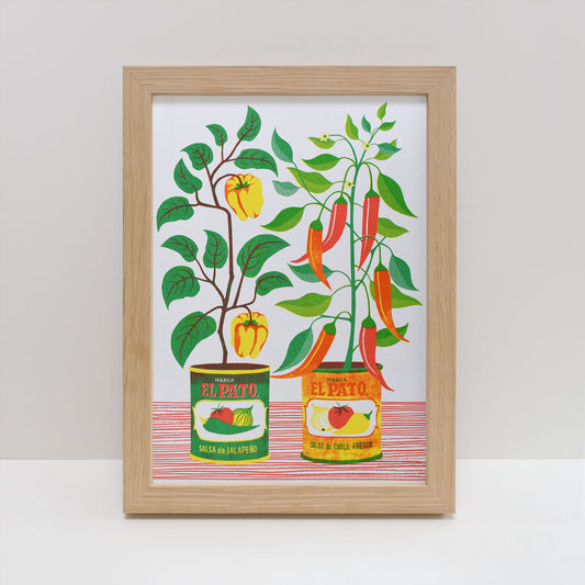 Printer Johnson, Vicki Johnson | Chilli Peppers, Risograph Print, A4