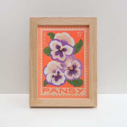 Printer Johnson, Vicki Johnson | Pansy, Risograph Print, A5