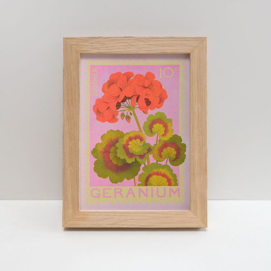 Printer Johnson, Vicki Johnson | Geranium, Risograph Print, A5