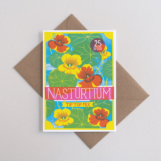Printer Johnson, Vicki Johnson | Nasturtiums, Greeting Card