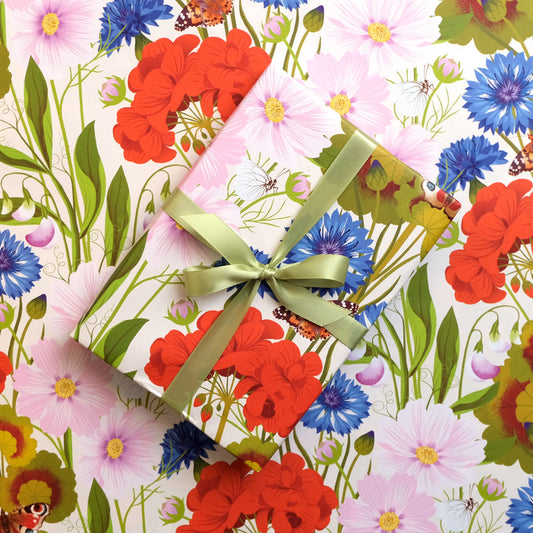 Printer Johnson, Vicki Johnson | Summer Floral, Wrapping Paper