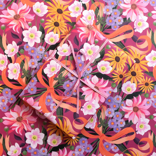 Printer Johnson, Vicki Johnson | Autumn Bouquet, Wrapping Paper