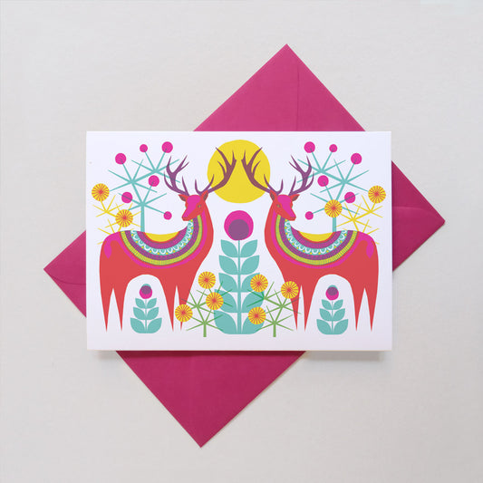 Printer Johnson, Vicki Johnson | Stag, Greeting Card