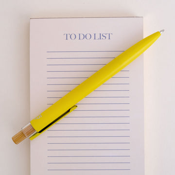Printer Johnson | Recycled aluminium ballpoint pen, Yellow