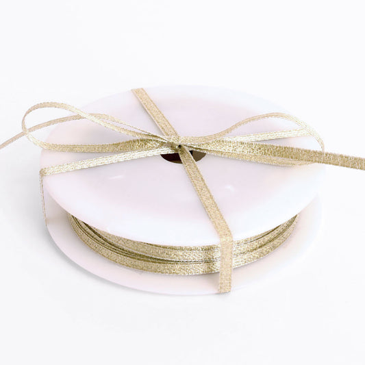 Printer Johnson | Woven Glitter Ribbon, Gold
