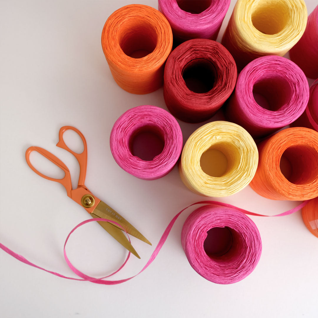 Pink Raffia Ribbon Printer Johnson | Paper Raffia Ribbon, Pink – Printer Johnson Ltd