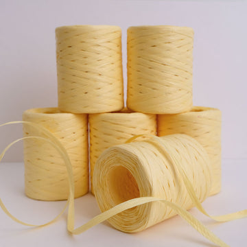 Printer Johnson | Paper Raffia Ribbon, Yellow