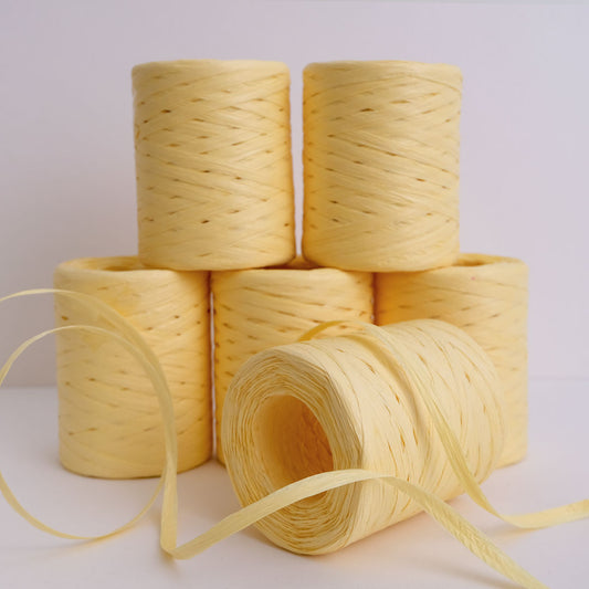 Printer Johnson | Paper Raffia Ribbon, Yellow