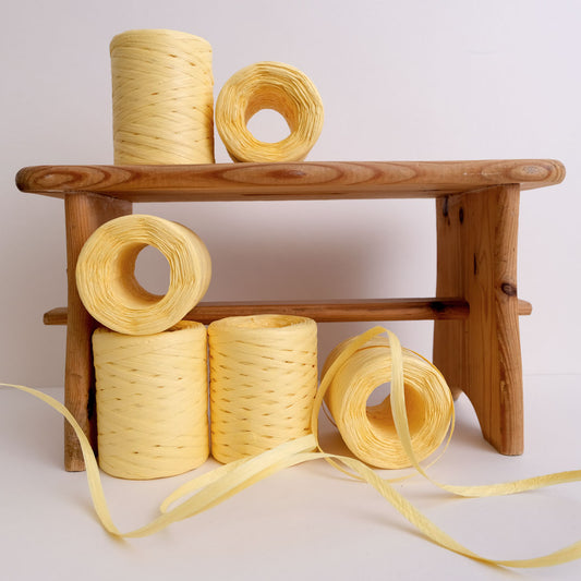 Printer Johnson | Paper Raffia Ribbon, Yellow