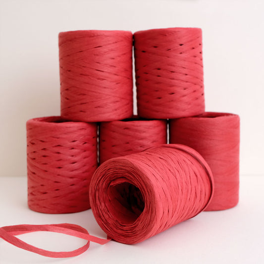 Printer Johnson | Paper Raffia Ribbon, Red