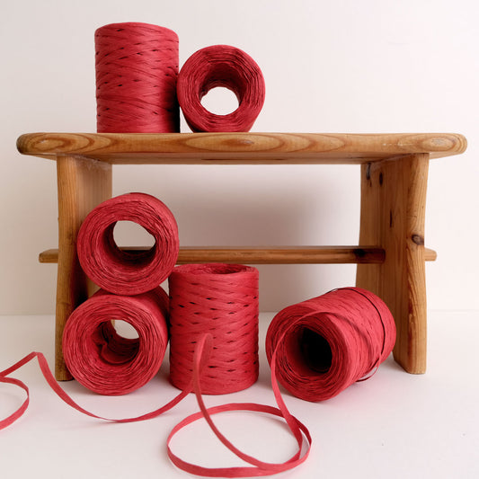 Printer Johnson | Paper Raffia Ribbon, Red