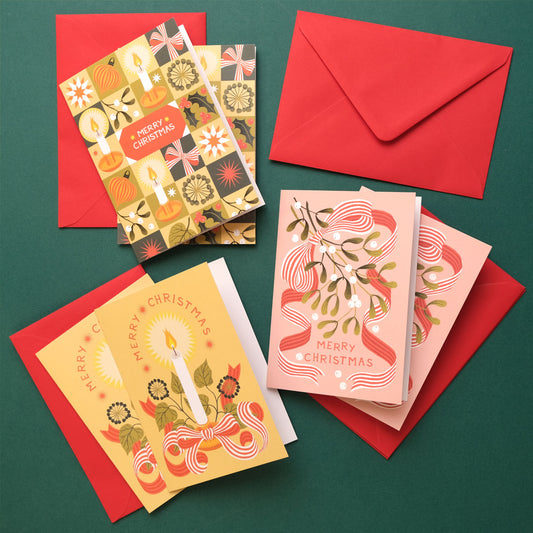Printer Johnson | Mistletoe & Candlelight, Christmas Card Bundle