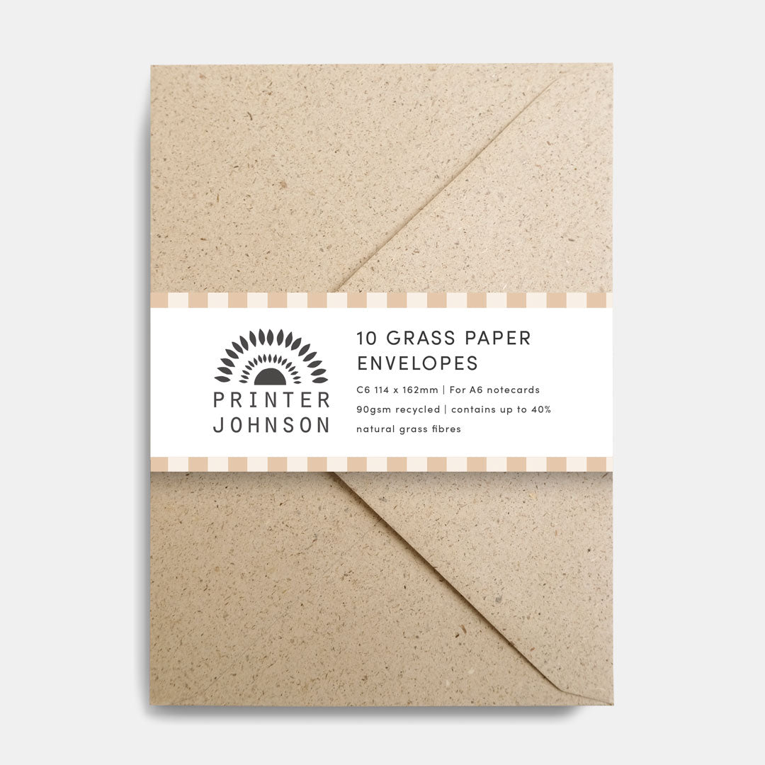 Johnson Paper Printer Johnson | Envelope Set, Grass Paper – Printer Johnson Ltd