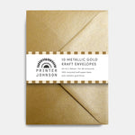 Printer Johnson | Envelope Set, Metallic Gold Kraft