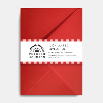 Printer Johnson | Envelope Set, Chilli 120gsm