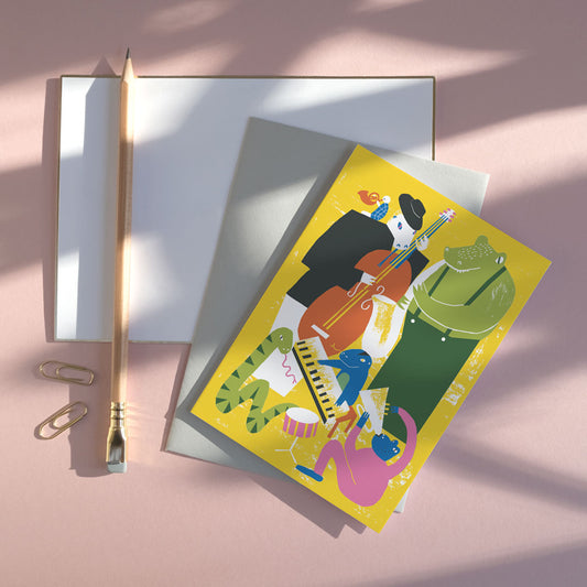 Printer Johnson, Lauren Morsley | Jazzy Reptiles, Greeting Card