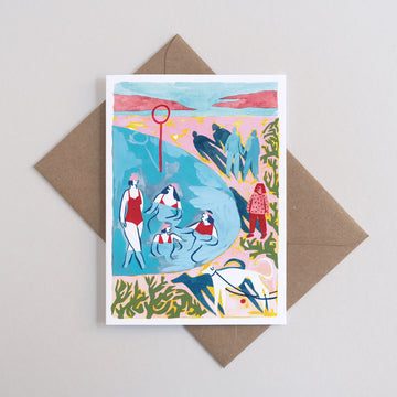 Printer Johnson, Petra Wonham | Portobello Beach, Greeting Card