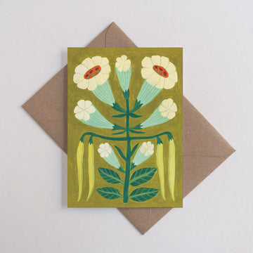 Printer Johnson, Kira Konoshenko | Whimsical Flowers 2, Greeting Card