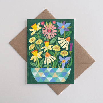 Printer Johnson, Kira Konoshenko | Floral Bowl, Greeting Card