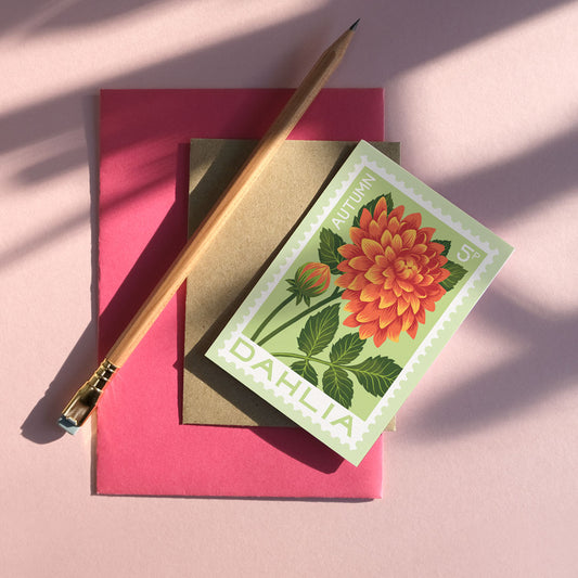 Printer Johnson, Vicki Johnson | Dahlia, Mini Card