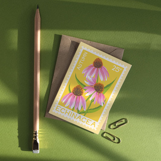 Printer Johnson, Vicki Johnson | Echinacea, Mini Card