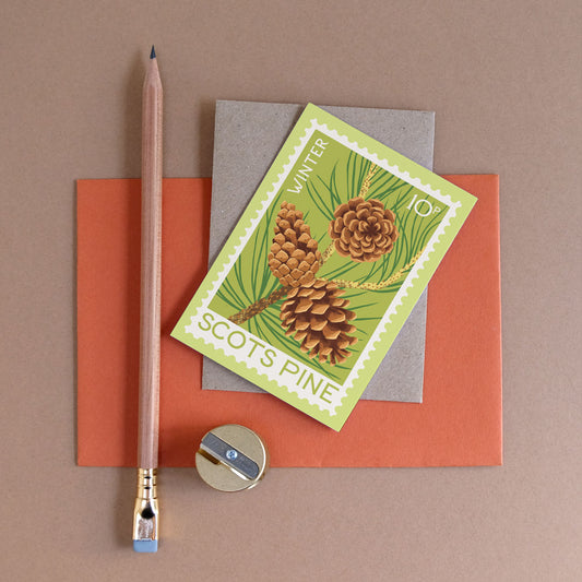 Printer Johnson, Vicki Johnson | Scots Pine, Mini Card