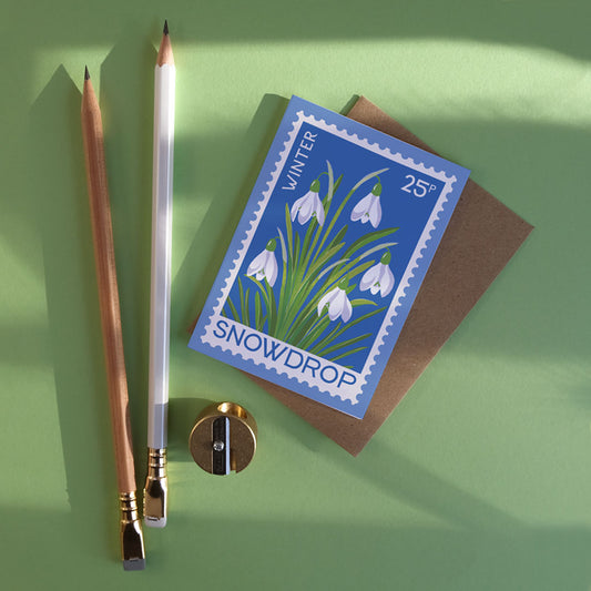 Printer Johnson, Vicki Johnson | Snowdrop, Mini Card