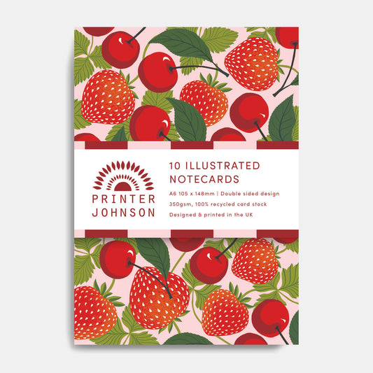 Printer Johnson, Vicki Johnson | Notecard Set, Summer Fruits Printer Johnson | Vicki Johnson