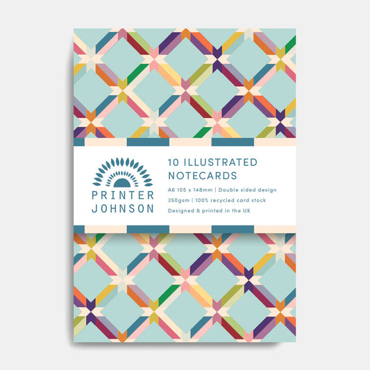 Printer Johnson, Vicki Johnson | Notecard Set, Geometric 2