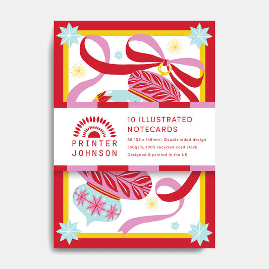 Printer Johnson, Vicki Johnson | Notecards, Christmas Bauble